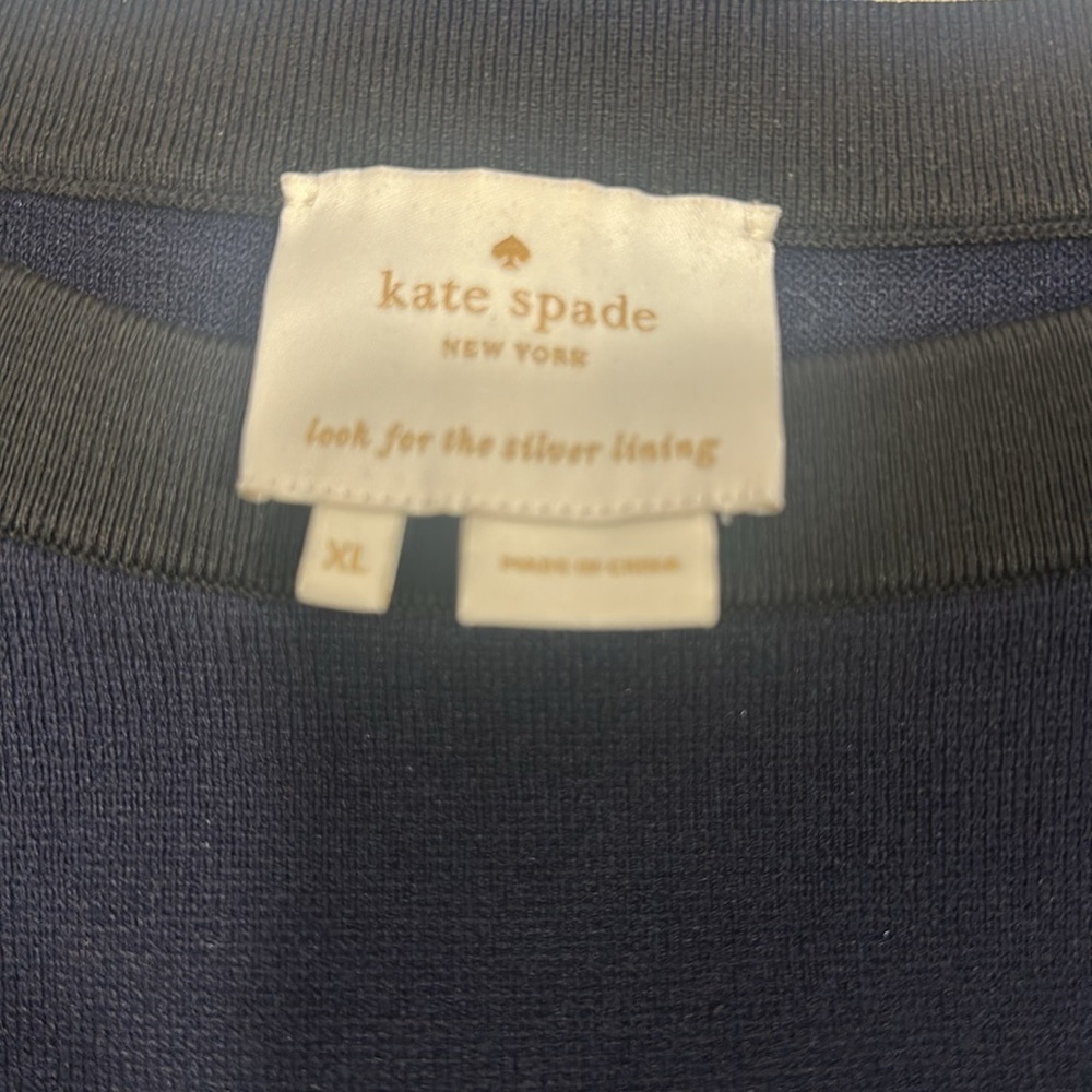 Kate Spade EUC Striped Blue and Black Dress - Picture 3 of 3